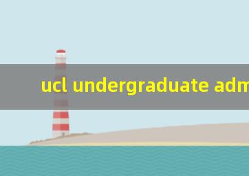 ucl undergraduate admission